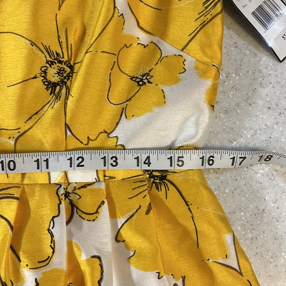 NWT Jessica Howard Sleeveless Yellow Floral Dress - Picture 8 of 9